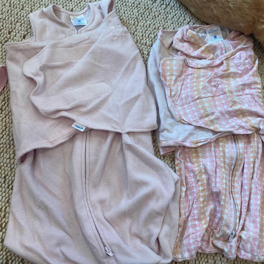 2 halo sleep sacks size small 3-6m